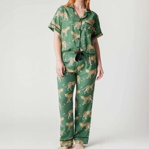 Katie Kime Cheetah Pajama Pant Set